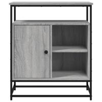 Dressoir 69x35x80 cm bewerkt hout grijs sonoma eikenkleurig - thumbnail