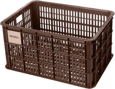 Gerecyclede fietskrat Basil Crate L 40.0 liter 39 x 49 x 26 cm - chocolate brown Gerecyclede fietskrat Basil Crate L 40.0 liter 39 x 49 x 26 cm - chocolate brown