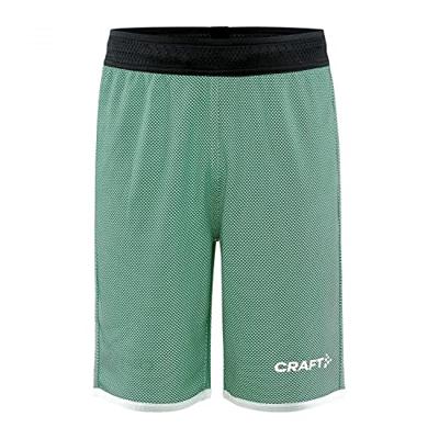 Craft 1911117 Progress Rev. Basket Shorts Jr - Team Green/White - 146/152
