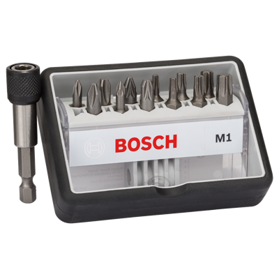 Bosch Accessories Robust Line 2607002563 Bitset 13-delig Kruiskop Phillips, Kruiskop Pozidriv, Binnen-zesrond (TX) Torsion zone Bosch Accessories Robust Line 2607002563 Bitset 13-delig Kruiskop Phillips, Kruiskop Pozidriv, Binnen-zesrond (TX) Torsion zone