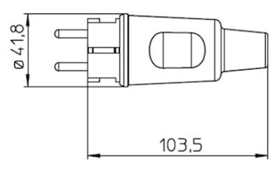 Socket plug kopp Zwart IP44 16 A Socket plug kopp Zwart IP44 16 A