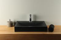 Basaltstein Waschbecken 60 cm BE-001mk - thumbnail