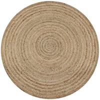 VidaXL Tapijt rond 90 cm gevlochten jute - thumbnail