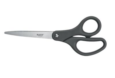 Leitz schaar, 20,5 cm, titanium, donkergrijs, op blister