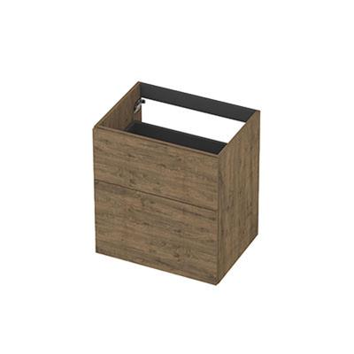 INK - Onderkast 2L A-sym Decor Tbv Grepen - 600x450x650 Mm - Naturel Eiken