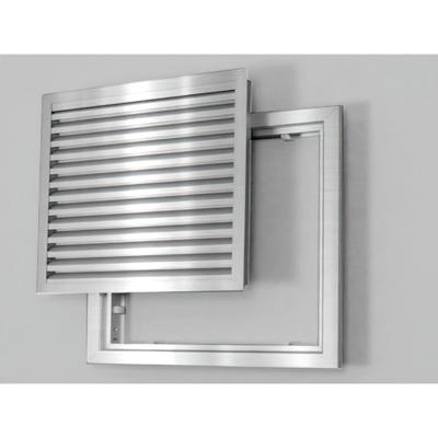 Xenz lamellenrooster serviceluik 30x40 cm rvs look