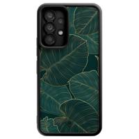 Samsung Galaxy A52(s) zwarte case - Monstera leaves - thumbnail