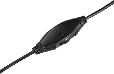 Hama ShellTV koptelefoon (stereo-oordopjes, ideaal tv, extra lange kabel, 6 m, jack 3,52 mm, jack 6,35 mm, stekker meegeleverd, 20 Hz - 20 kHz, 32 ohm, 113 dB/MW) zwart
