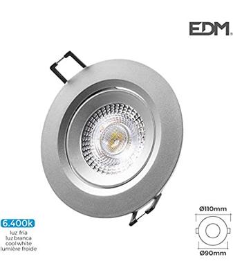Inbouwspots EDM 31653 Downlight F 5 W 380 lm (6400 K)