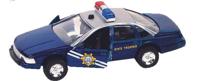 Goki hulpdienst auto: politiewagen 13 cm blauw - thumbnail