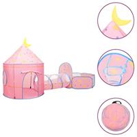 VidaXL Kinderspeeltent met 250 ballen 301x120x128 cm roze - thumbnail