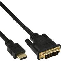 InLine 17662P video kabel adapter 2 m HDMI DVI-D Zwart - thumbnail