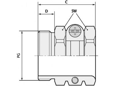 LAPP 52000920 Wartel Met trekontlasting PG48 Messing Messing 5 stuk(s)
