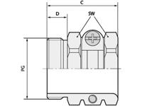 LAPP 52000920 Wartel Met trekontlasting PG48 Messing Messing 5 stuk(s) - thumbnail