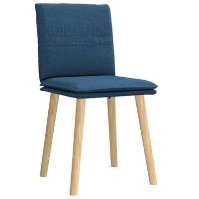 Eetkamerstoelen 2 st stof blauw