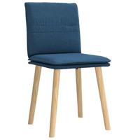 Eetkamerstoelen 2 st stof blauw - thumbnail
