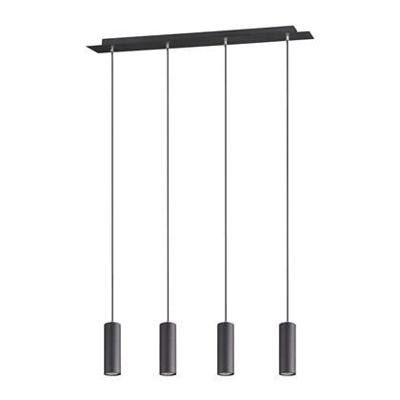 Trio HanglampMarley 4-lichts mat zwart - 312400432