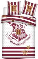 Harry Potter - Hogwarts Red & White 1 Persoons Dekbedovertrek (140cm x 200cm) - thumbnail