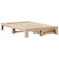 Bedframe zonder matras massief grenenhout 135x190 cm - thumbnail