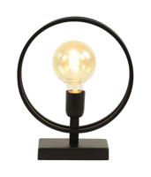 Tafellamp 25x10x30 cm RUDRA mat zwart - thumbnail