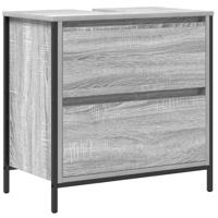 Badkamerkast met lades 60x34,5x60 cm grijs Sonoma - thumbnail