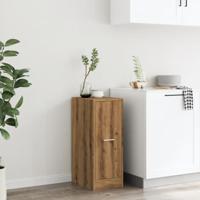 Apothekerskast 30x41x77,5 cm bewerkt hout artisanaal eikenkleur - thumbnail