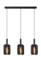 Lucide RAFAL - Hanglamp - 3xE27 - Grijs - thumbnail