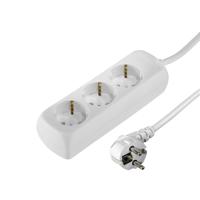 Hama 3-Way Power Strip With Child Safety Feature 5 M White - thumbnail