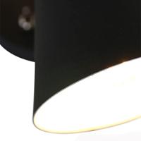 Steinhauer Design wandlampFastlast Up - Down zwart met smoke glas - 2570ZW - thumbnail
