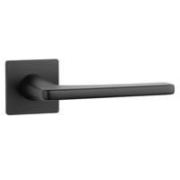 Aprile Massieve Deurkruk Setia Zwart Op Vierkant Rozet - thumbnail