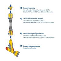 Hozelock 2050 Slangstuk Ø 12,5 & 15 mm - thumbnail