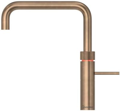 Quooker Fusion Square Messing Patina Kraan Goud