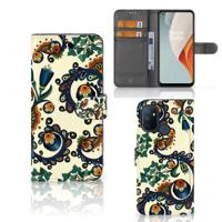 Wallet Case OnePlus Nord N100 Barok Flower - thumbnail