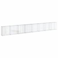 Schanskorf 800x50x100 cm gegalvaniseerd ijzer zilverkleurig - thumbnail