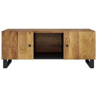 Salontafel 100x54x40 cm massief mangohout en bewerkt hout - thumbnail