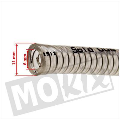 Benzineslang 6x11 met interne veer 100CM