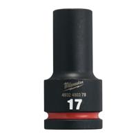 Milwaukee ShockWave™ Krachtdop 3/4" lang | 17 mm - 4932480378 - thumbnail