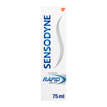 Sensodyne Sensodyne Rapid Relief Whitening Tandpasta 75 ml - gevoelige tanden & whitening
