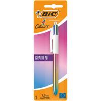 Bic Colours Gradient 4-kleurenbalpen, medium, klassieke inktkleuren, op blister - thumbnail