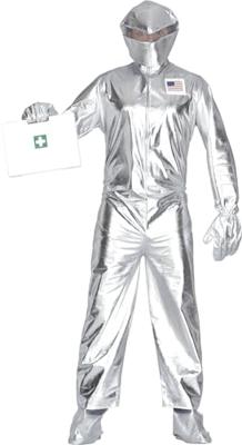 Amerikaanse Astronaut kostuum zilver - thumbnail