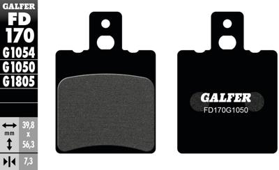GALFER bremsbelag "fd170" brake pad fd170 g1050 organic
