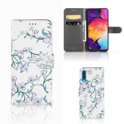Samsung Galaxy A50 Uniek Hoesje Blossom White Samsung Galaxy A50 Uniek Hoesje Blossom White