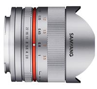 Samyang 8mm F2.8 II lens voor aansluiting Fuji X - zilver - thumbnail