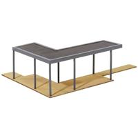 Kibri 38345 H0 overdekt terras Bouwpakket - thumbnail