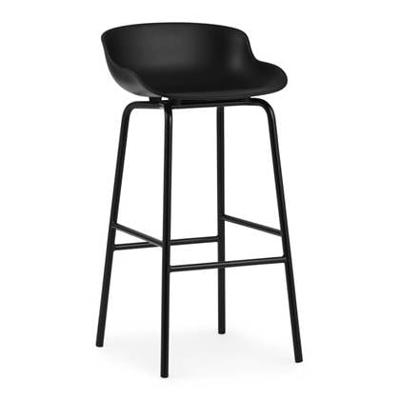 Normann Copenhagen Hyg barkruk H75 Black staal