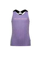 B.Nosy Meisjes tanktop 2-pack - Diep paars gestreept - thumbnail