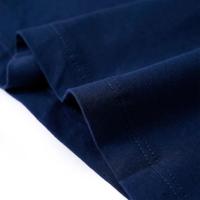 Kindershirt met lange mouwen hond in racewagenprint 104 marineblauw - thumbnail