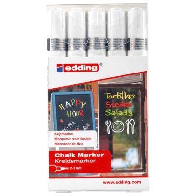 Edding 4095 Krijtmarker Wit, Wit, Wit, Wit, Wit 2 mm, 3 mm