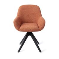 Jesper Home Kushi eetkamerstoel Amber Autumn revolve oak black - thumbnail