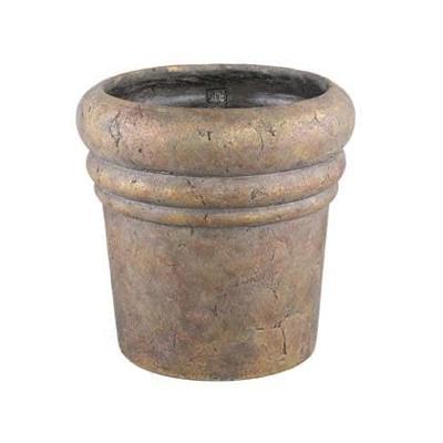 PTMD bloempot helena xxl bruin 40 cm | 2 stuks